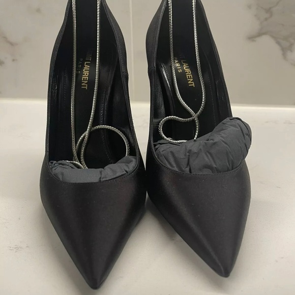 Saint Laurent Zoe Chain Ankle Heels - Picture 6 of 9